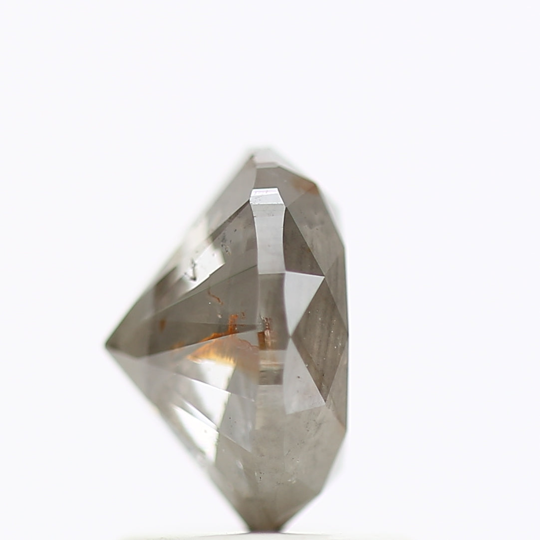 1.32 Carat Oval Gray Salt And Pepper Natural Diamond 7.44 MM