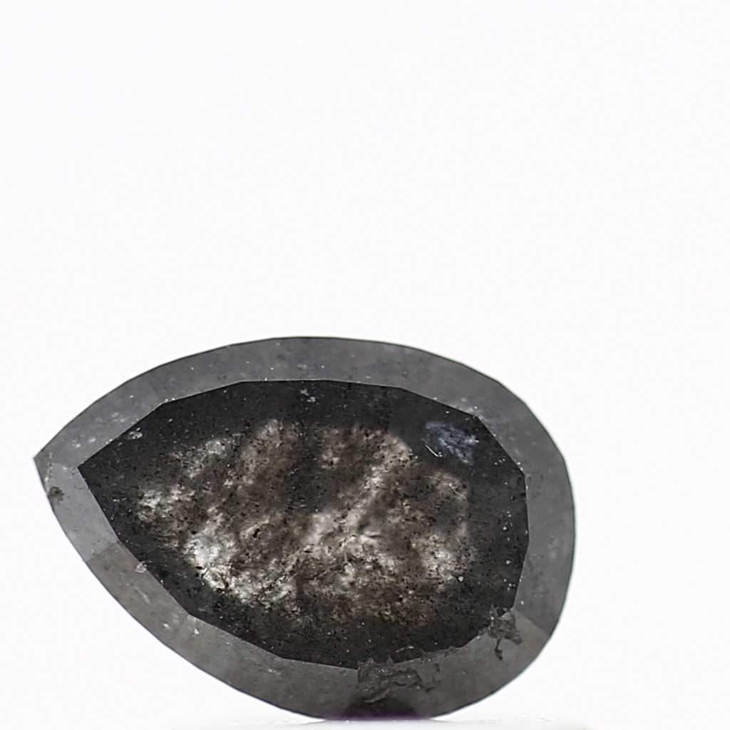 0.87 Carat Fancy Gray Natural Diamond For Pear Diamond Solitaire Ring