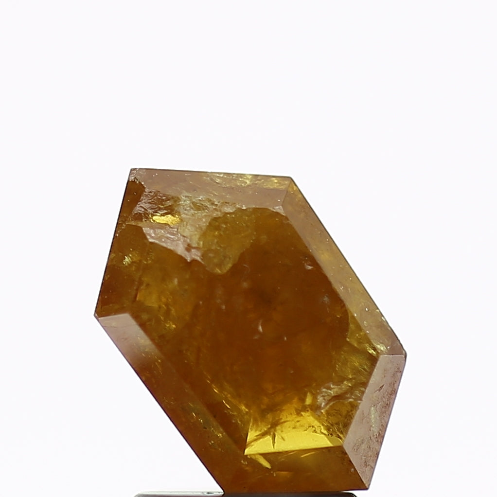 1.91 Carat Elongated Hexagon Salt and Pepper Diamond Yellow 10 MM