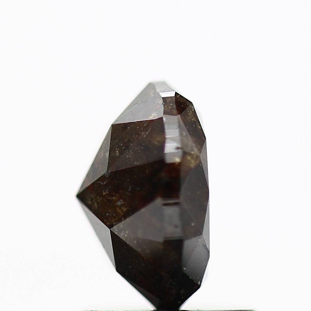 1.27 Carat Oval Double Cut Salt and Pepper Loose Natural Diamond 7.2 MM