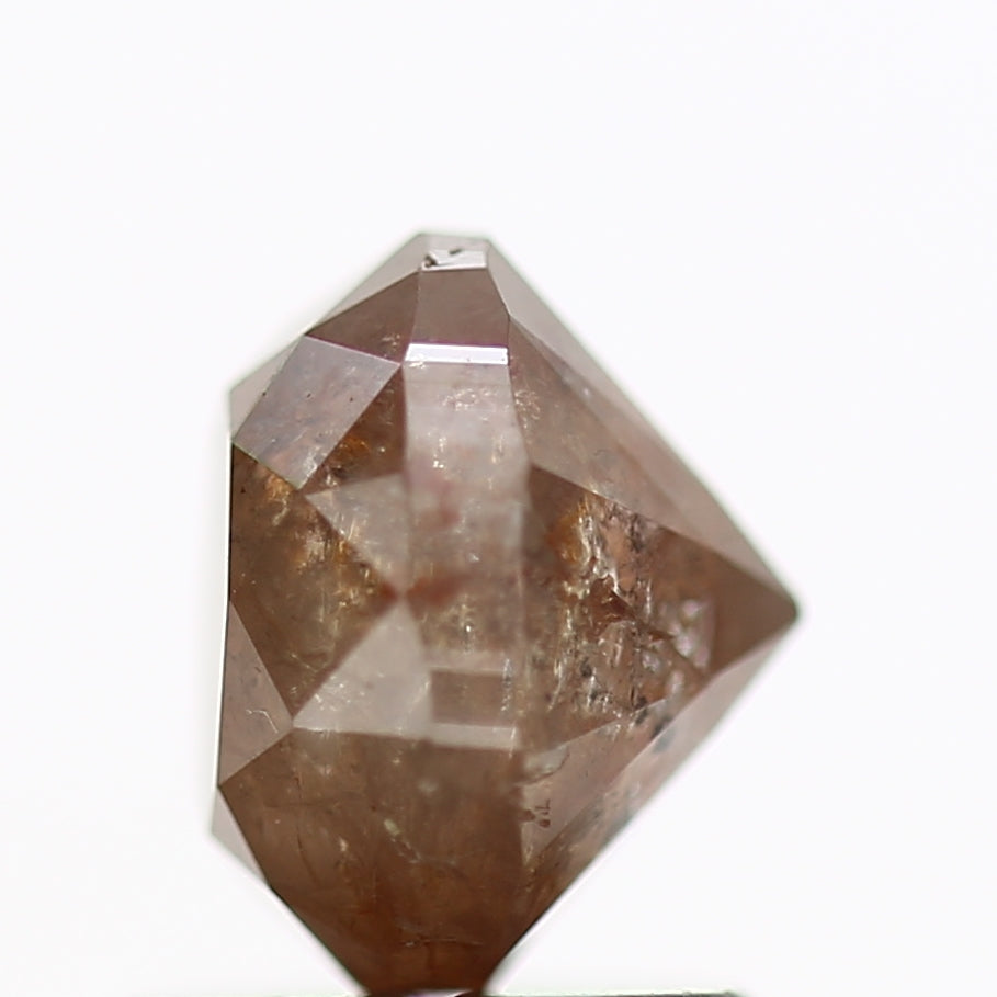 1.40 Carat Oval Orange Salt and Pepper Diamond 6.7 MM