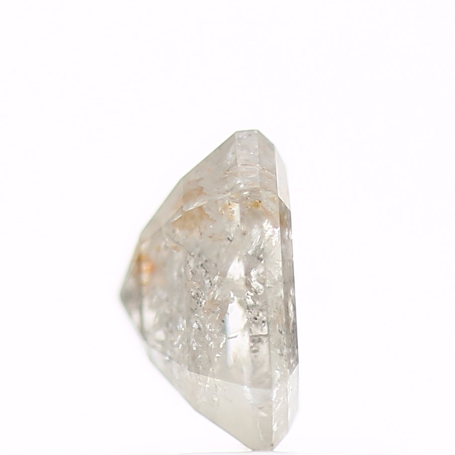 1.12 Carat 6.3 MM Natural Icy Emerald Salt and Pepper Loose Diamond - Blackdiamond