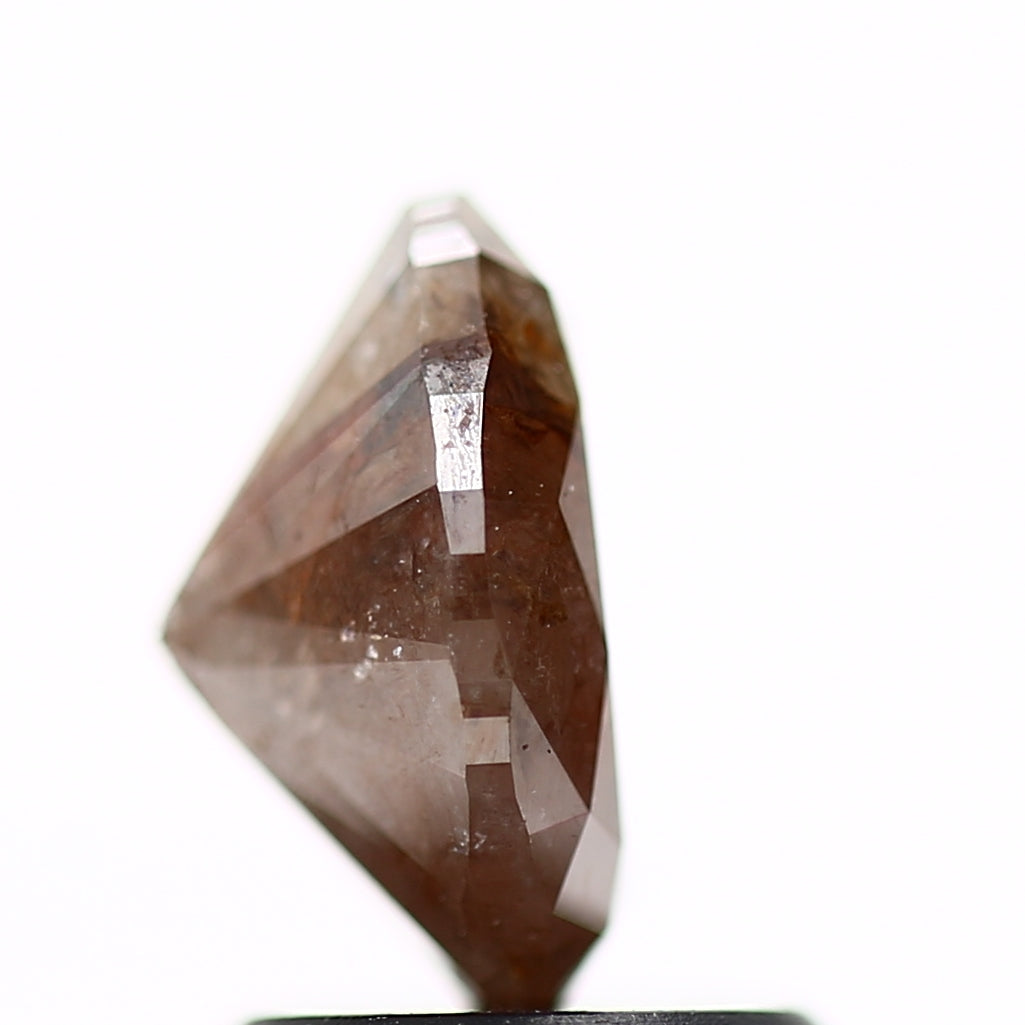 1.30 Carat Design Oval Salt Pepper Diamond Ring 7.93 MM