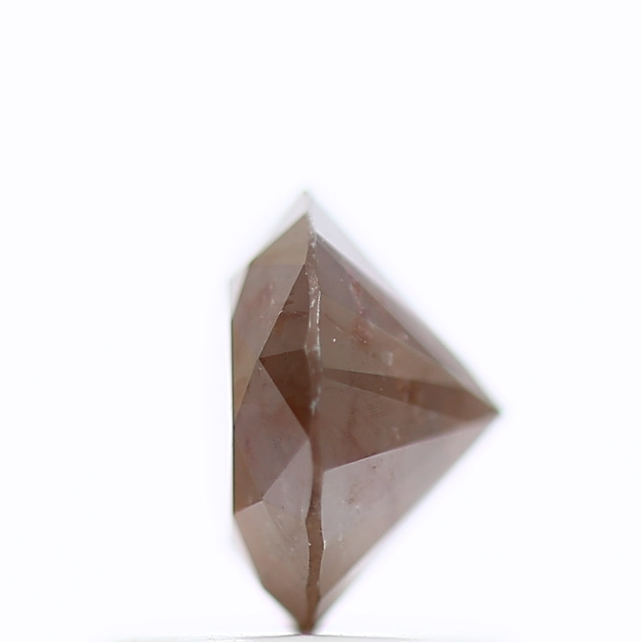 0.89 Carat Natural Red Diamond Round Salt And Pepper Diamond 6 MM