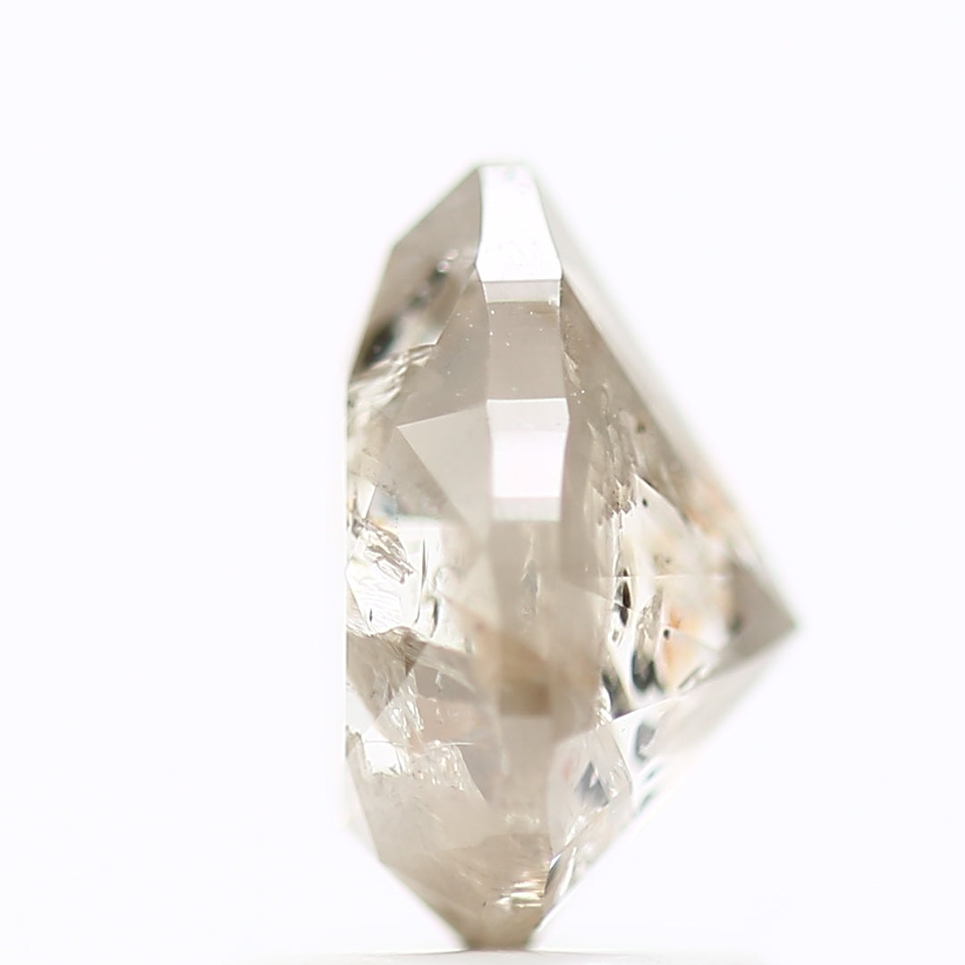 1.70 Carat Fancy Pear Salt and Pepper Gray Diamond 8.34 MM