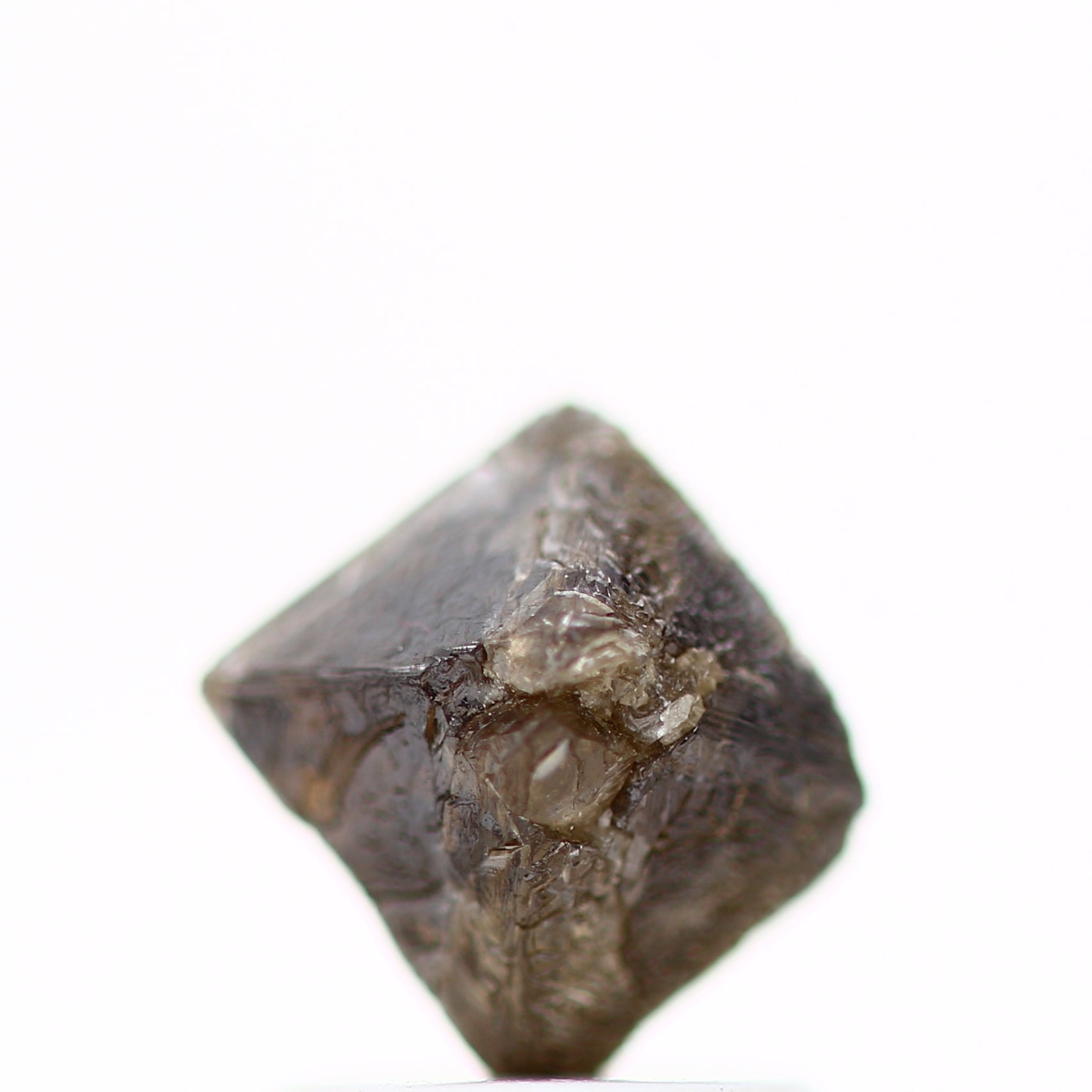 1.52 Carat Stunning Rough Diamond Octahedron 7.30 MM - Blackdiamond