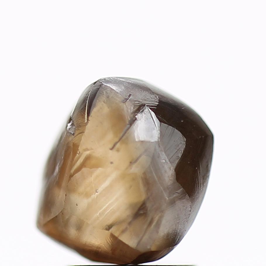 3.16 Carat Natural Fancy Champagne Brown Rough Diamond 7.78 MM