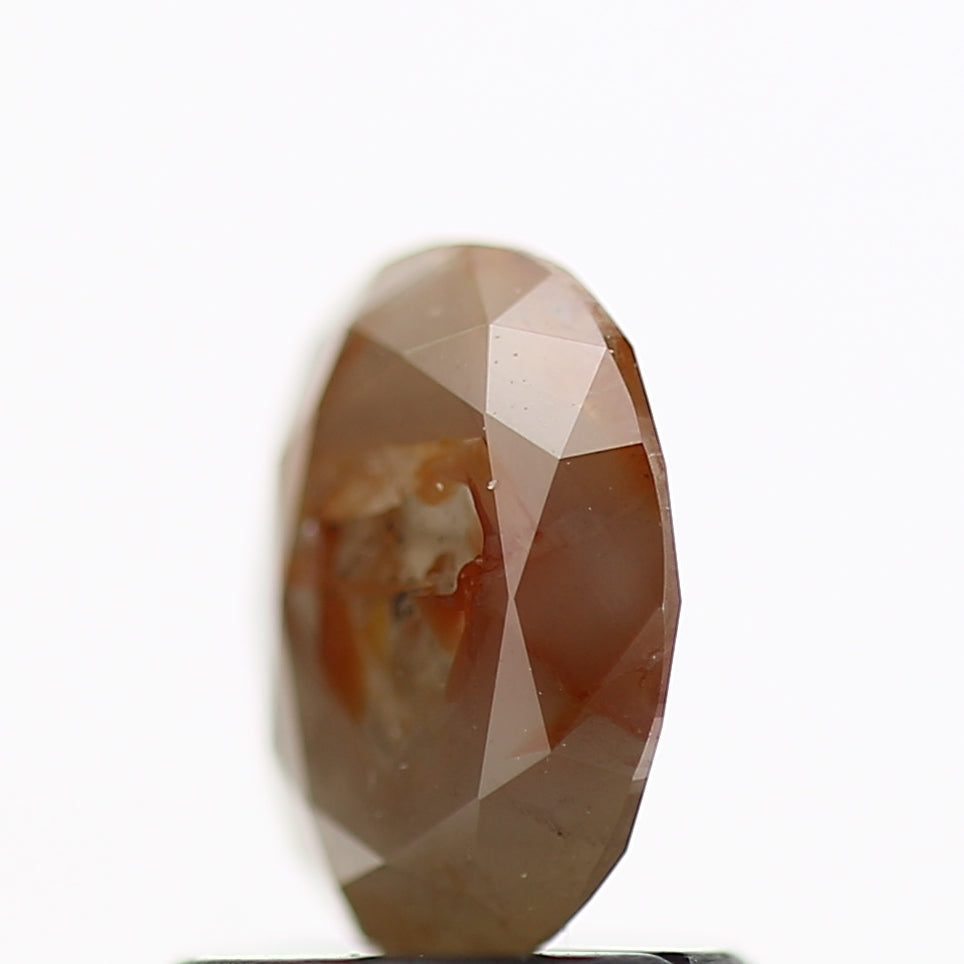 Natural Oval Shaped Orange 1 carat Salt And Pepper Diamond 7 MM