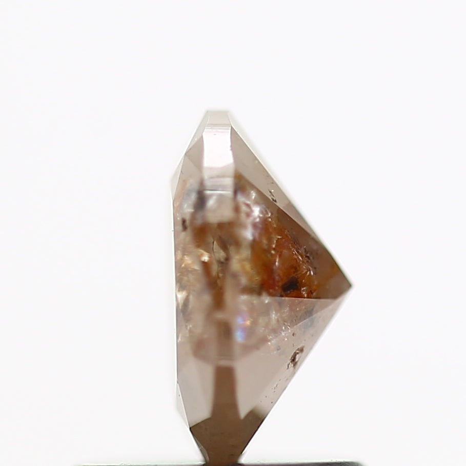 0.81 Carat Orange Oval Cut Natural Diamond 6.70 MM