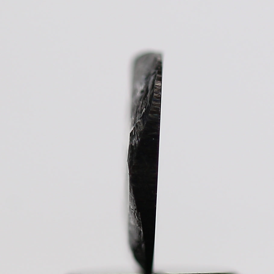 0.46 Carat Oval Slice Loose Salt and Pepper Diamond 7.2 MM