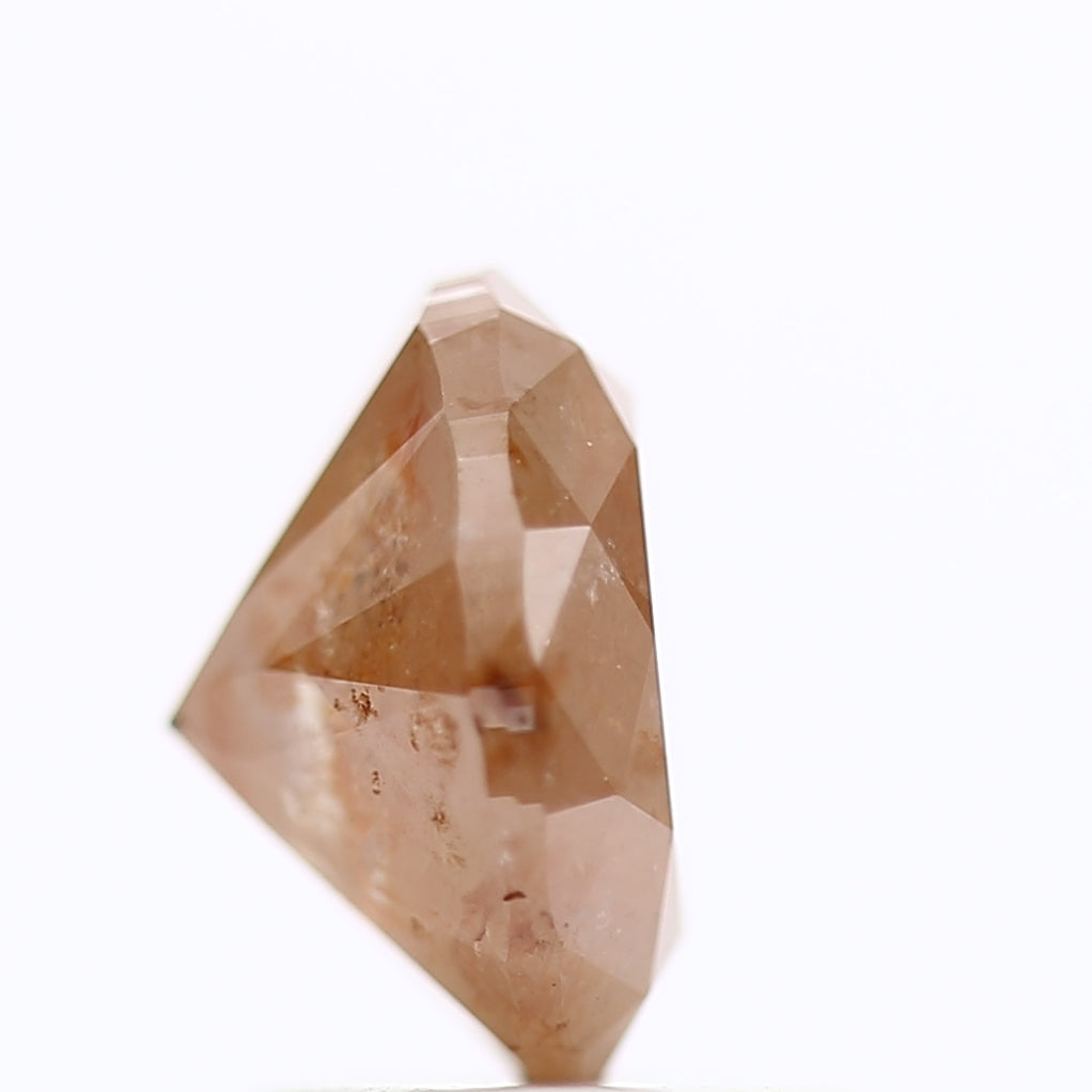 1.30 Carat Natural Orange Oval Cut Salt And Pepper Diamond 7.37 MM