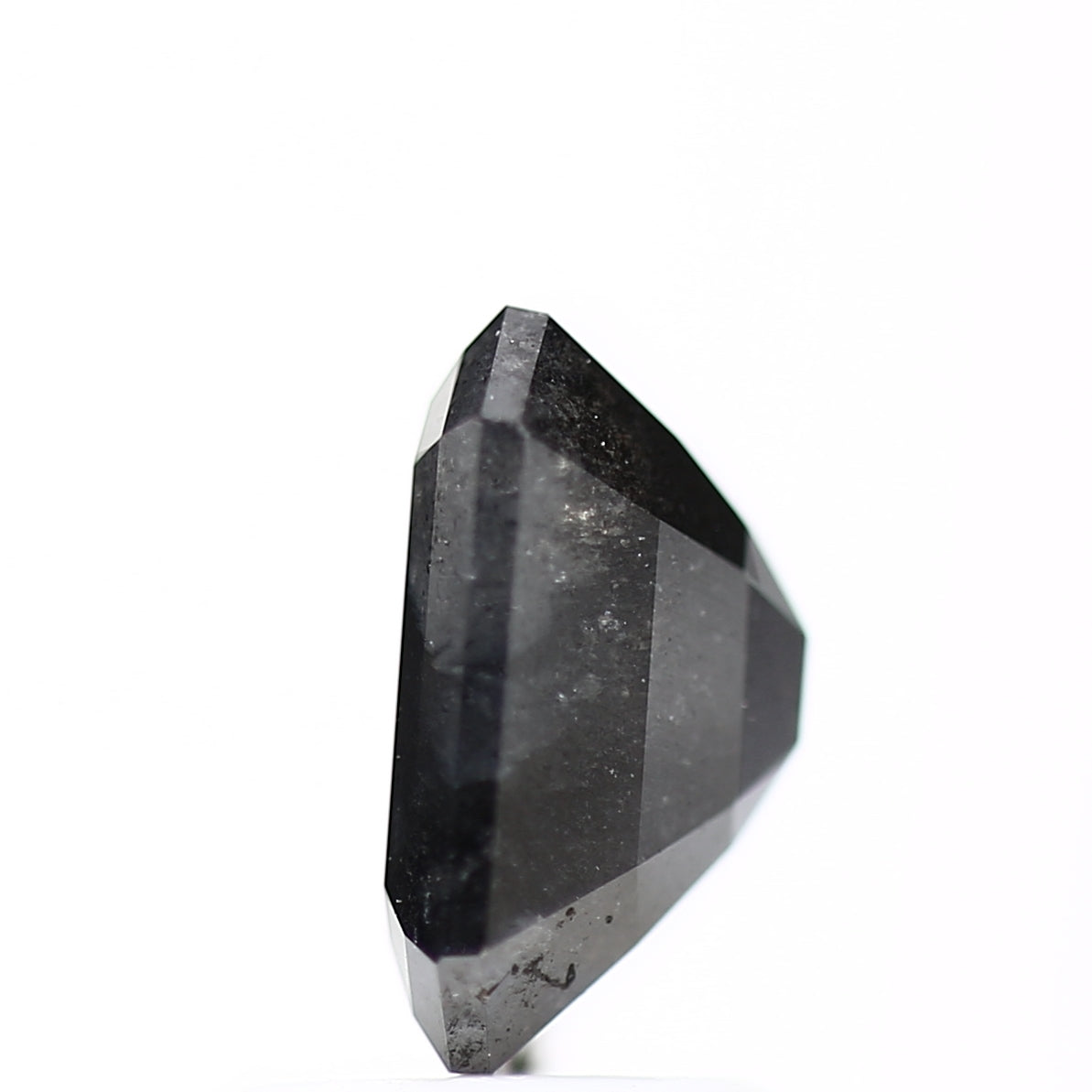 1.94 Carat Natural Emerald Fancy Gray Salt and Pepper Diamond 7.96 MM - Blackdiamond