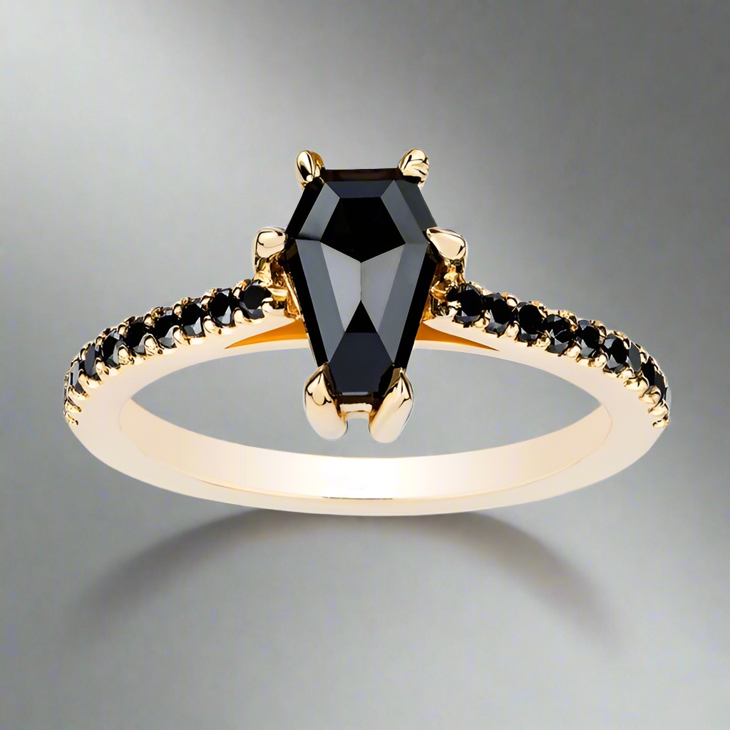 1 Carat The Classic Forever Love Black Diamond Ring