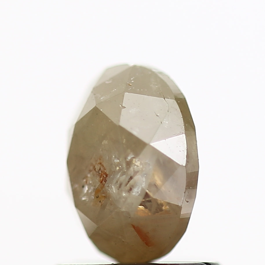 1.25 Carat Oval Salt and Pepper Diamond 6.7 MM