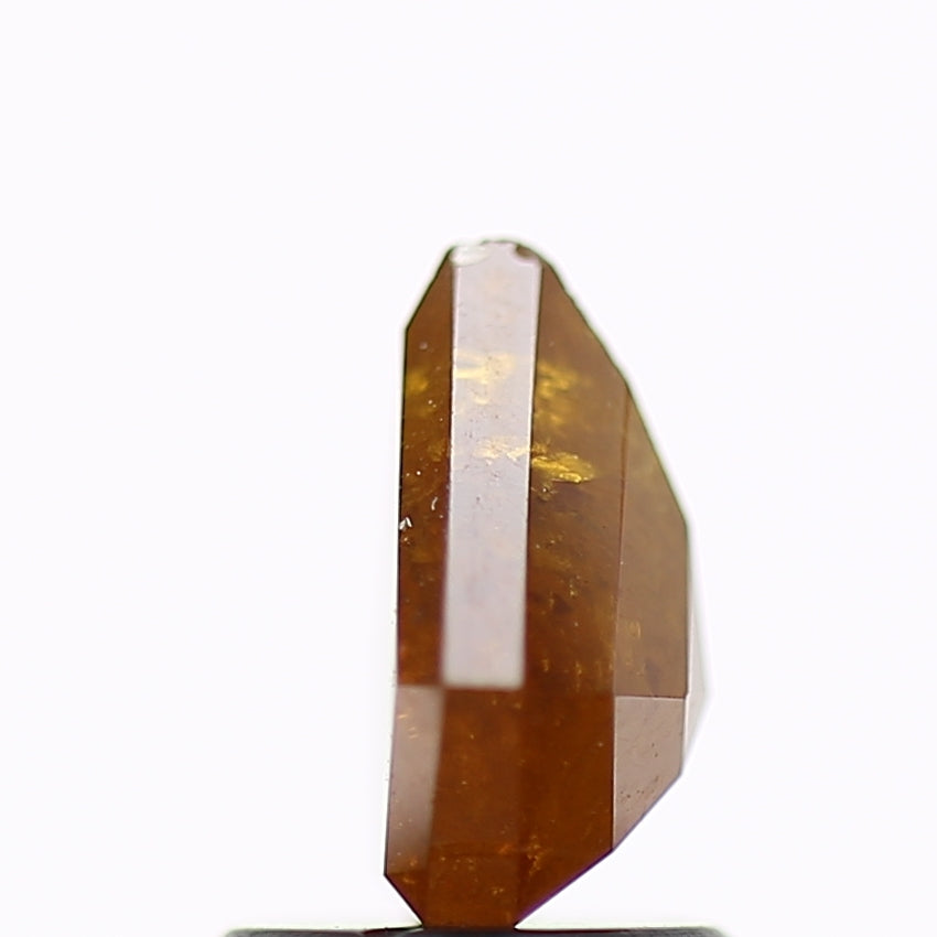 1.27 Carat Natural Orange Brown Kite Salt and Pepper Diamond 7.6 MM