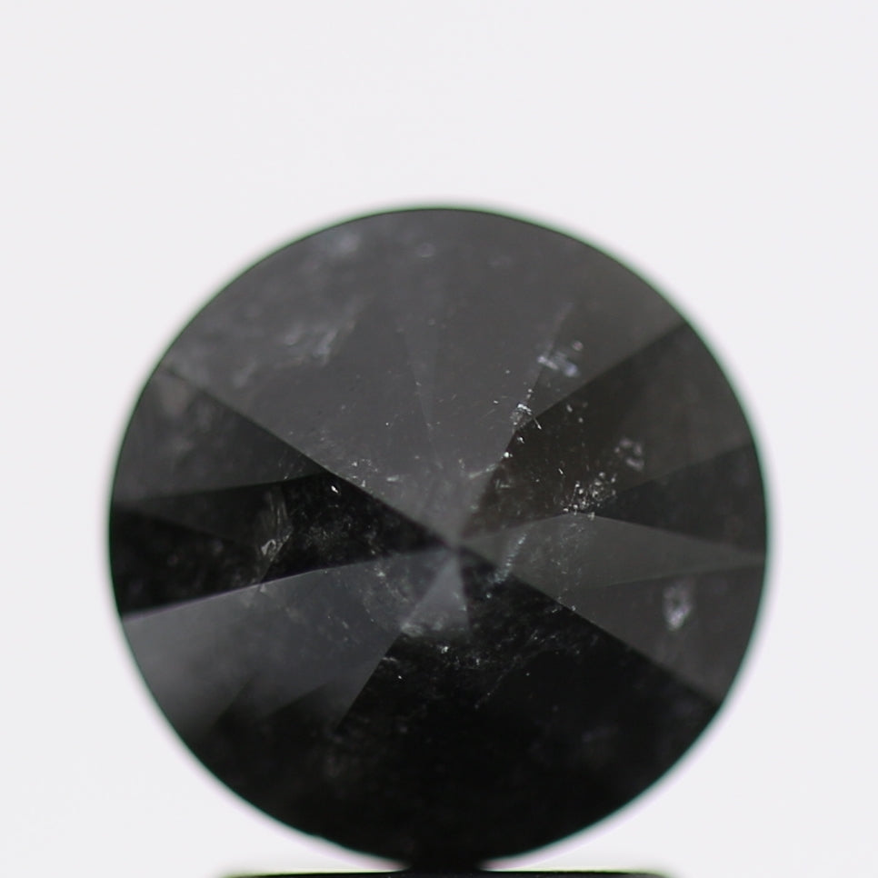 2.41 Carat Fancy Black Round Brilliant Diamond GIA Certified