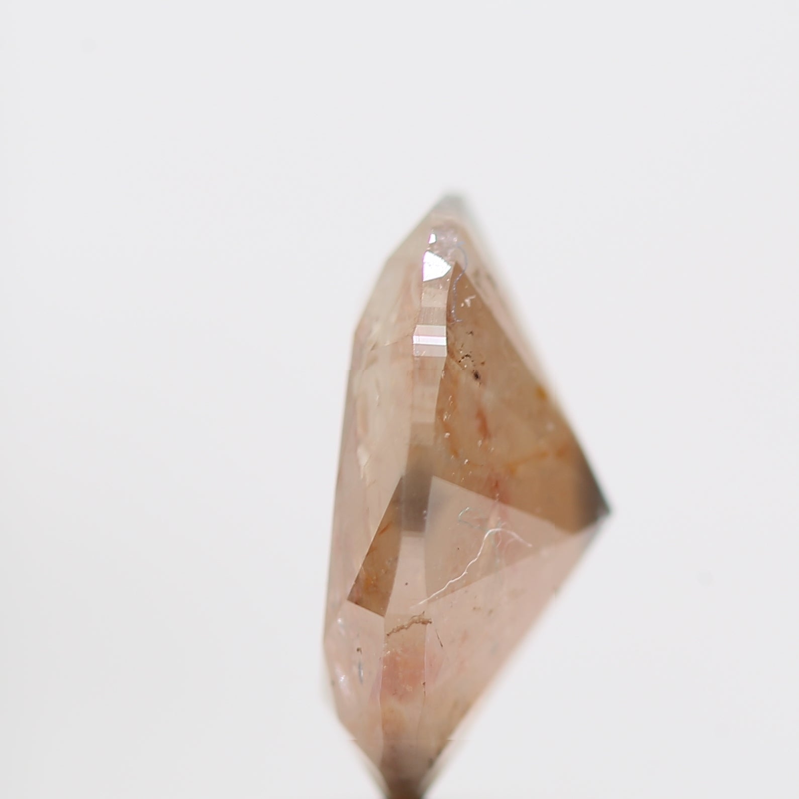 1.57 Carat Natural Oval Cut Orange Rustic Diamond 8.90 MM