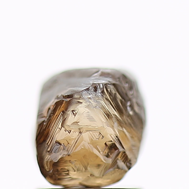 2.34 Carat Natural Fancy Cognac Brown Rough Diamond 7.6 MM