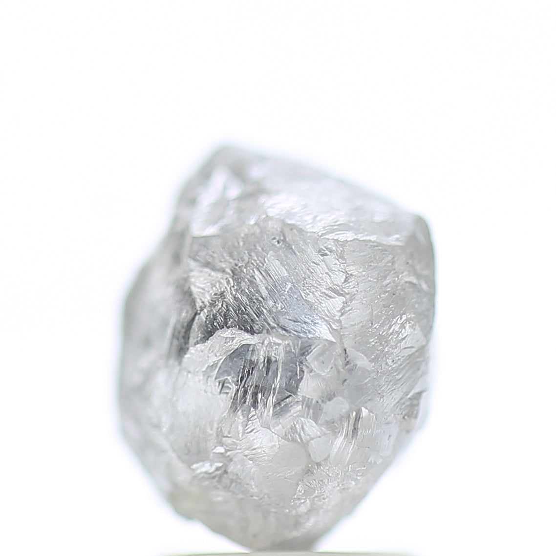 3.40 Carat Natural Fancy Grey Icy Rough Diamond