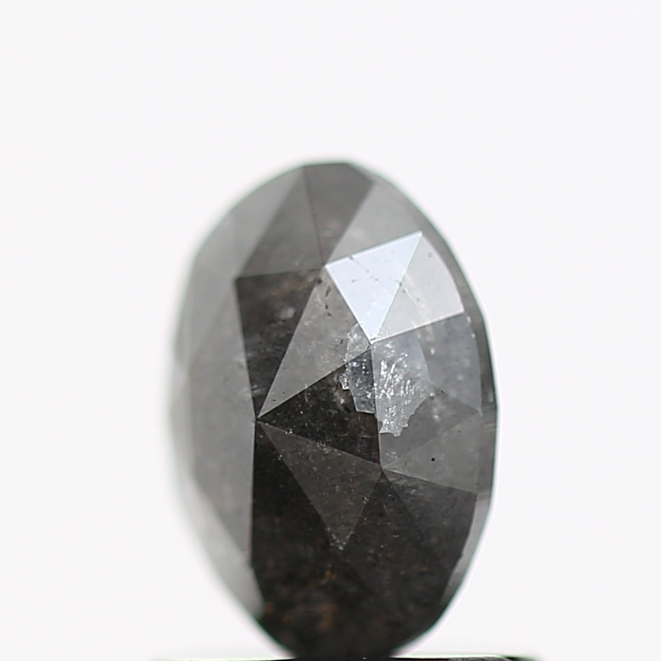 0.87 Carat Gray Oval Brilliant Cut Natural Diamond 7.10 MM
