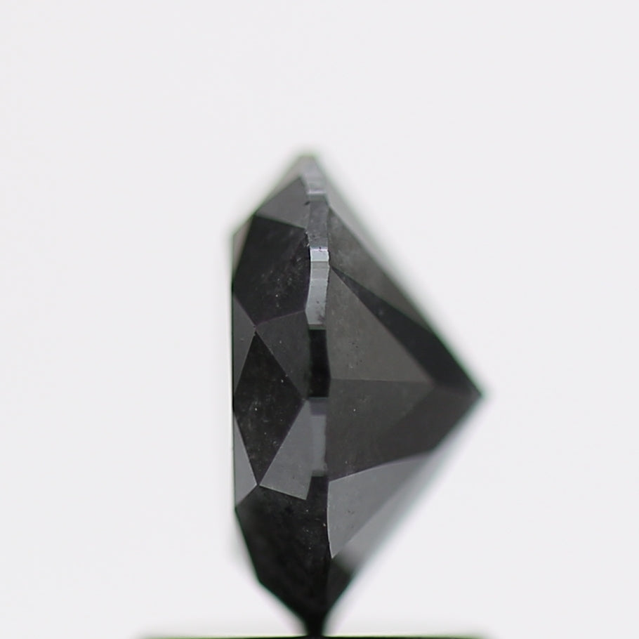 1.50 Carat Fancy Black Round Brilliant Diamond GIA Certified