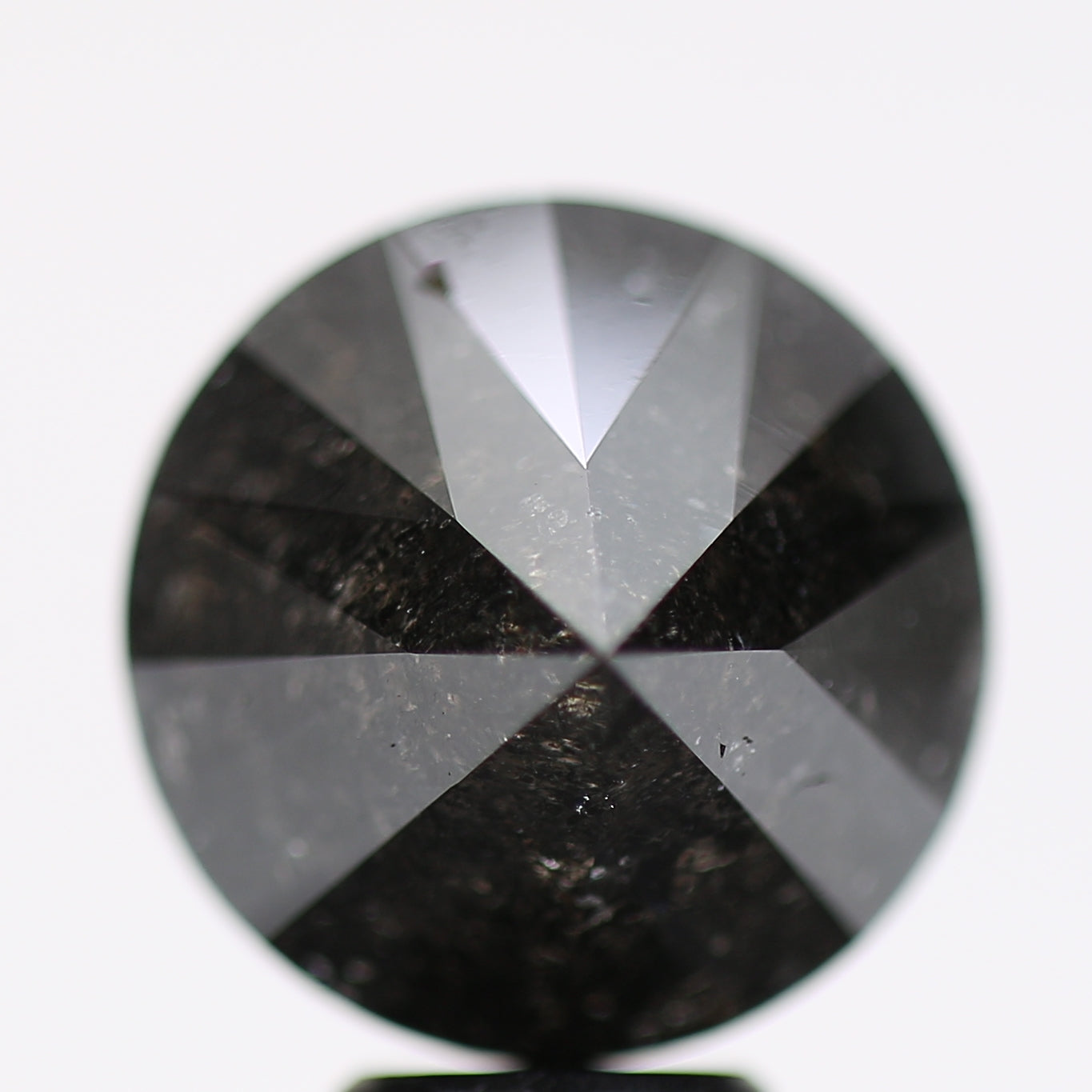 7.58 Carat Fancy Black Round Brilliant Diamond GIA Certified
