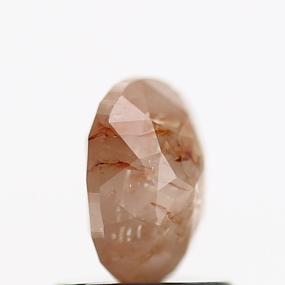 0.85 Carat Natural Rustic Oval Salt and Pepper Diamond 6.4 MM