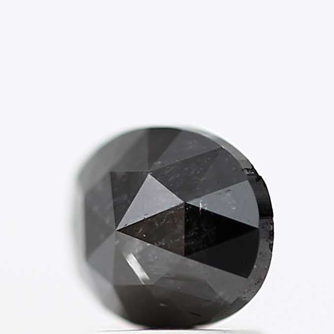1.38 Carat Black Oval Shape Loose Diamond 7.90 MM
