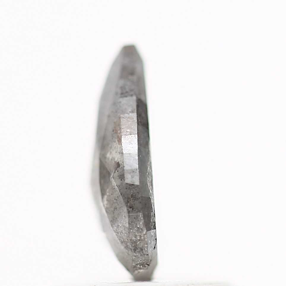 0.73 Carat Salt and Pepper Diamond Natural Gray 7.64 MM