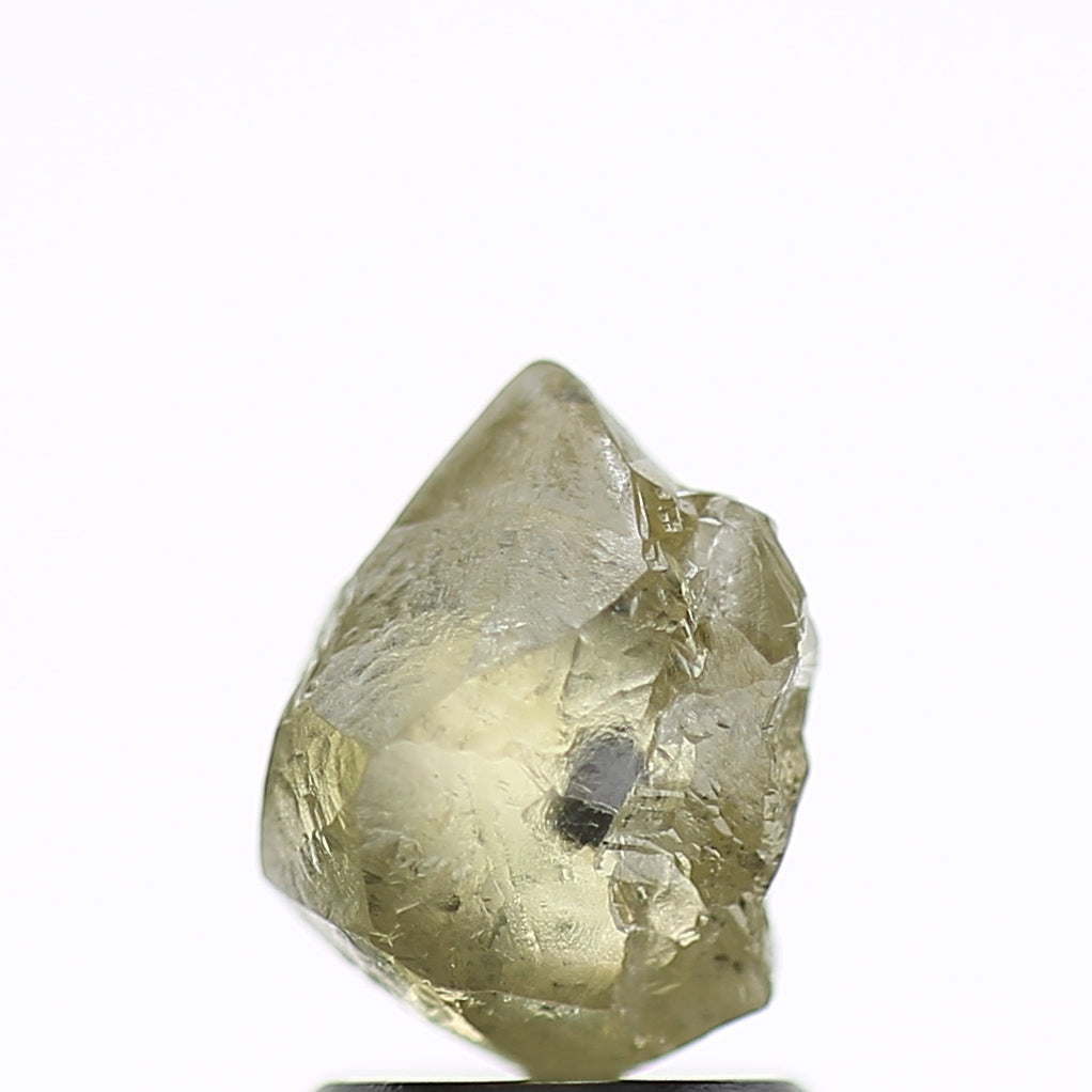 2.25 Carat Natural Fancy Green Yellow Clear Rough Diamond 8 MM