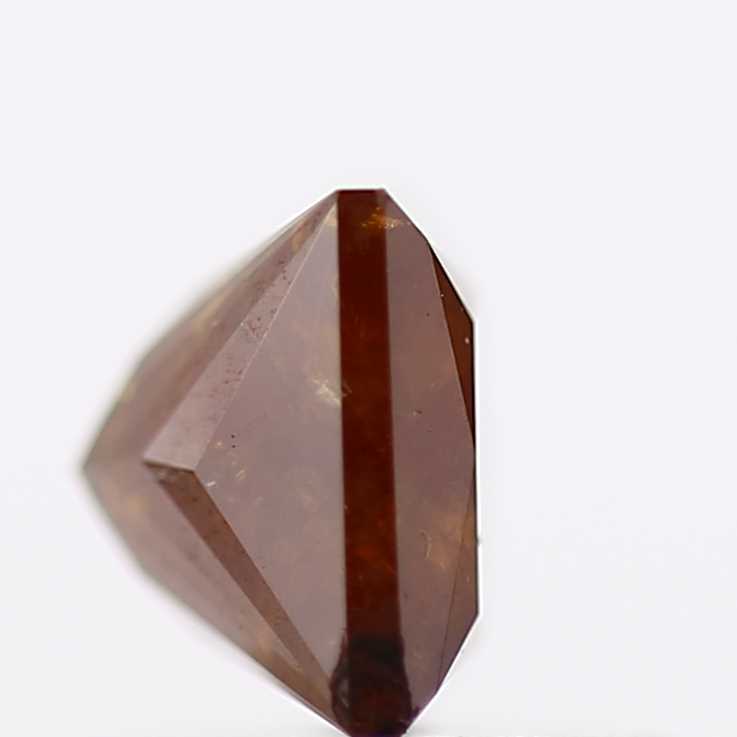 0.92 Carat 5.12 MM Natural Cognac Princess Salt and Pepper Diamond - Blackdiamond