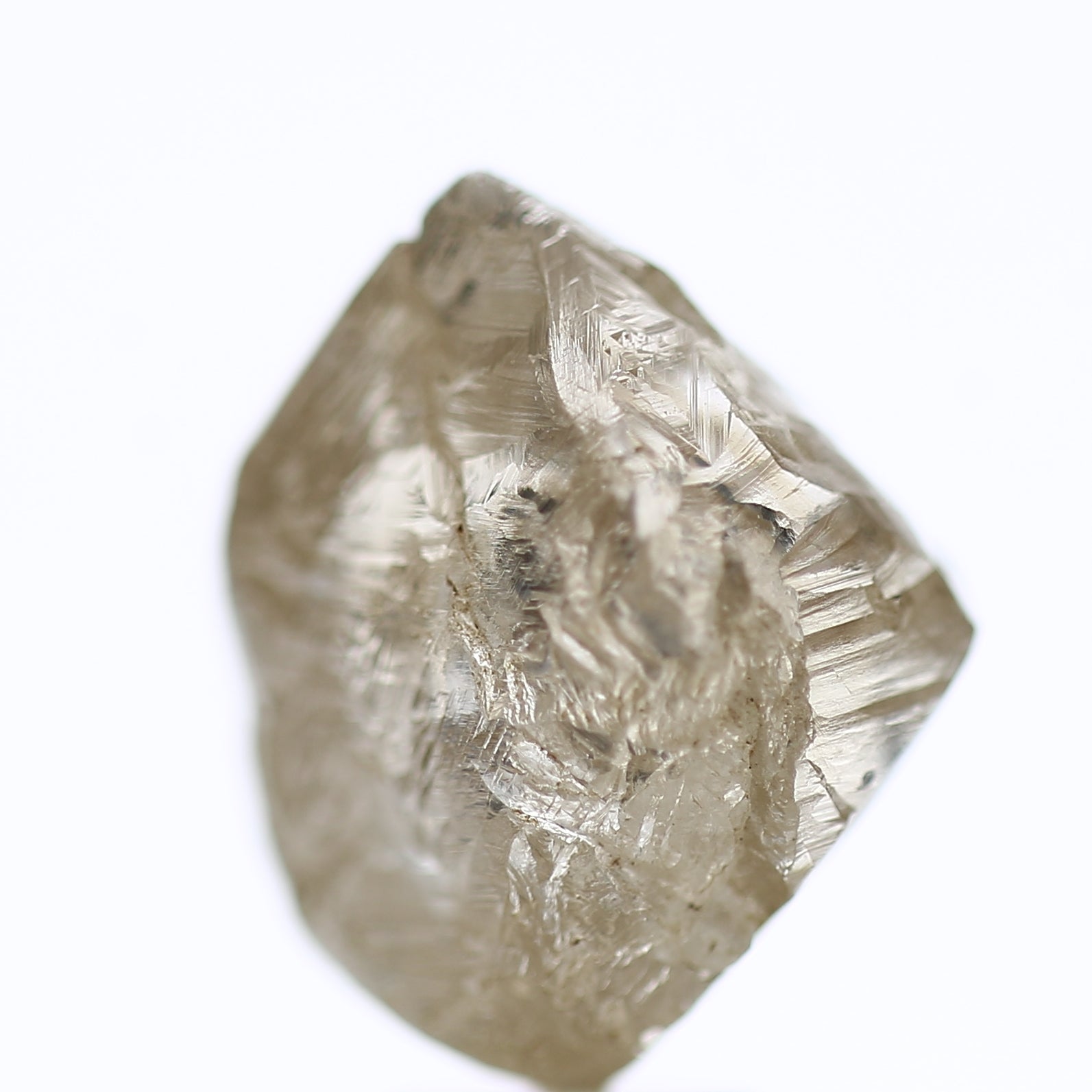 10.72 Carat Natural Fancy Champagne Rough Diamond
