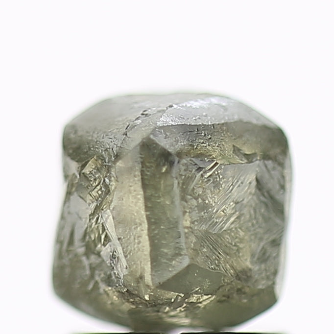 2.10 Carat Natural Fancy Greenish Grey Rough Diamond 5.6 MM