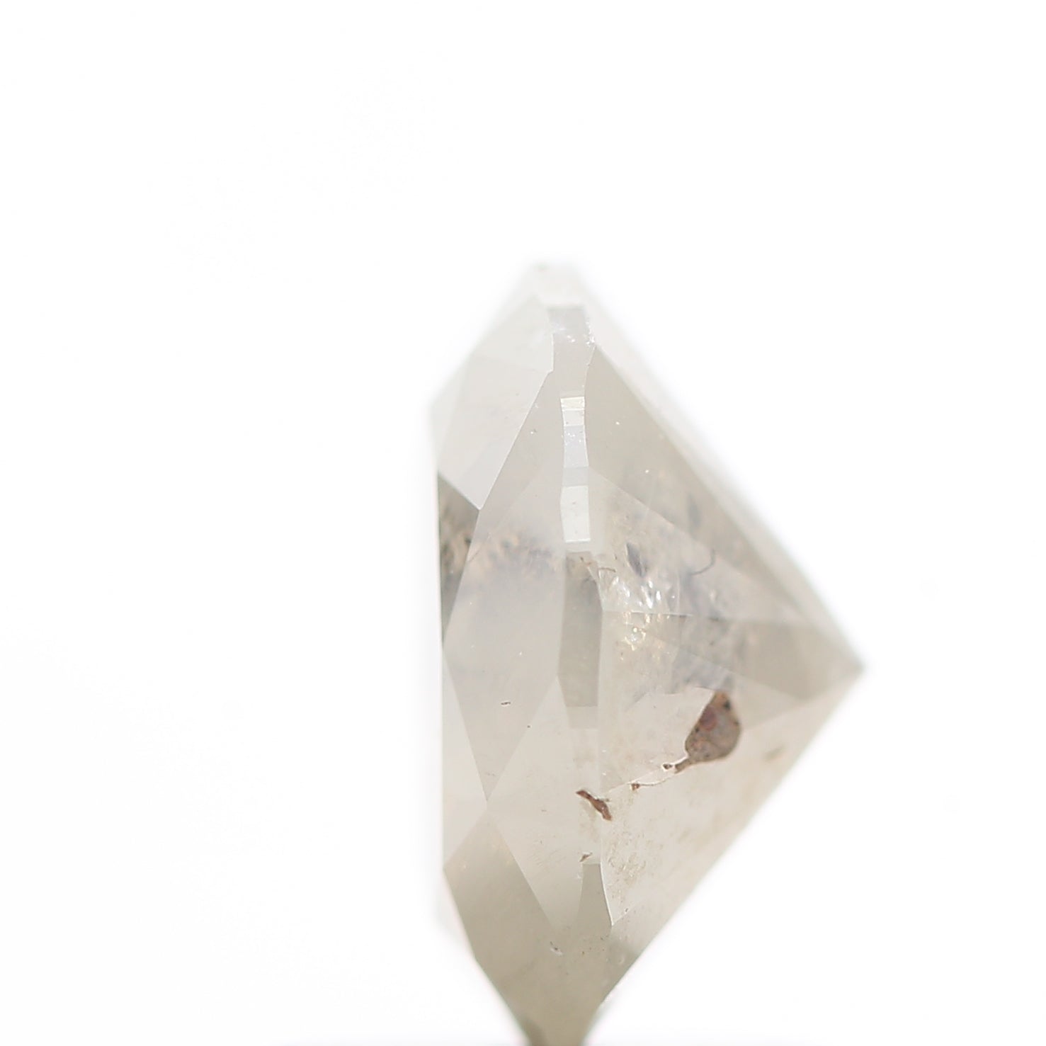 1.30 Carat Salt and Pepper Brilliant Oval Diamond 7.70 MM