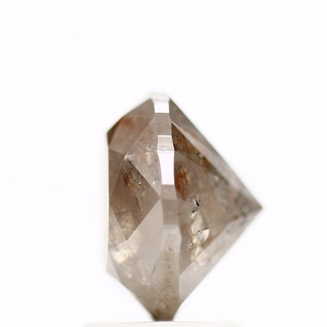 Design Natural Peach Red 2 ct Oval Diamond Ring 8.41 MM