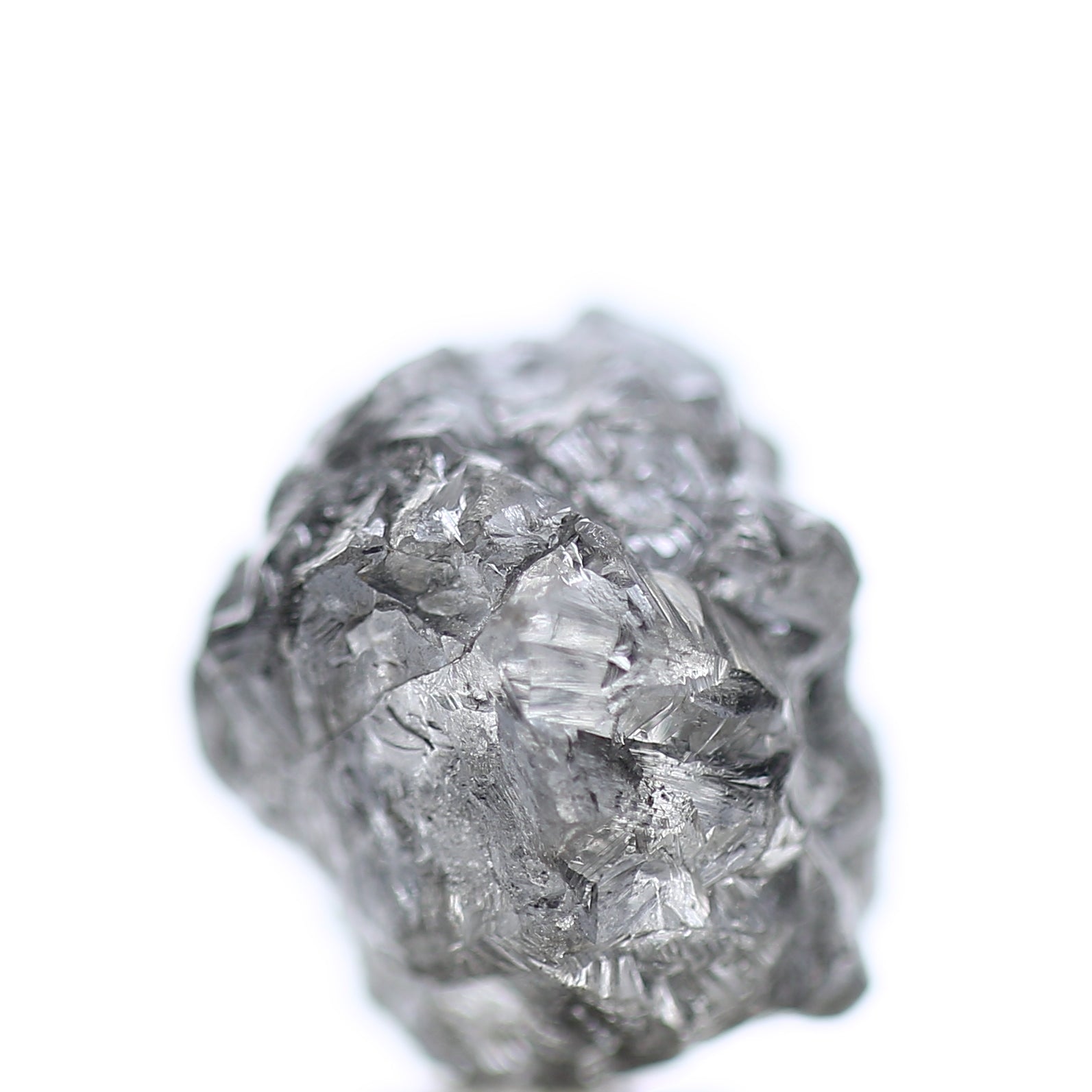 11 Carat Natural Fancy Gray Rough Diamond 11 MM