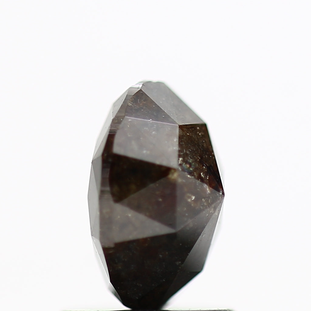 1.27 Carat Oval Double Cut Salt and Pepper Loose Natural Diamond 7.2 MM