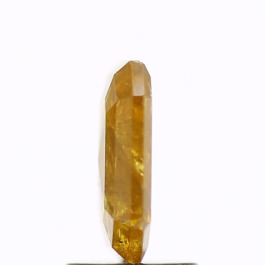 1.12 Carat Natural Yellow Emerald Salt and Pepper Diamond 8.4 MM