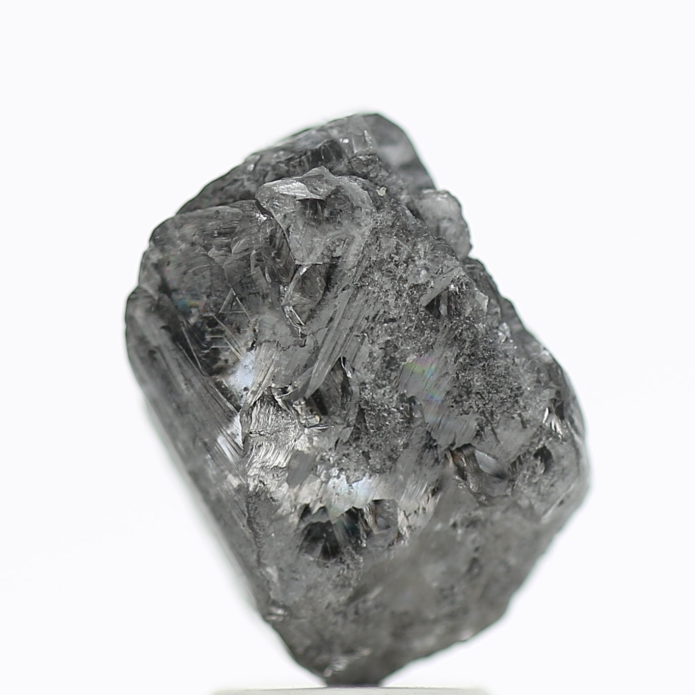 4.07 Carat Natural Black Rough Diamond Raw Octahedron Uncut