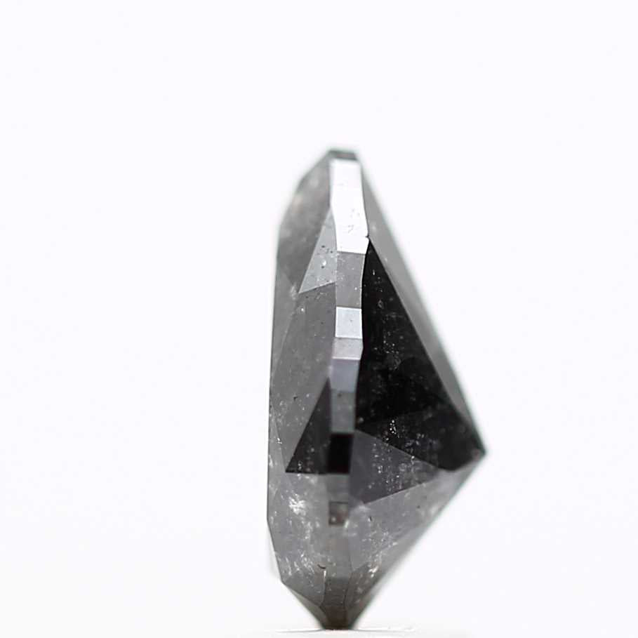 2.23 Carat Natural Fancy Black Diamond Pear Brilliant Diamond