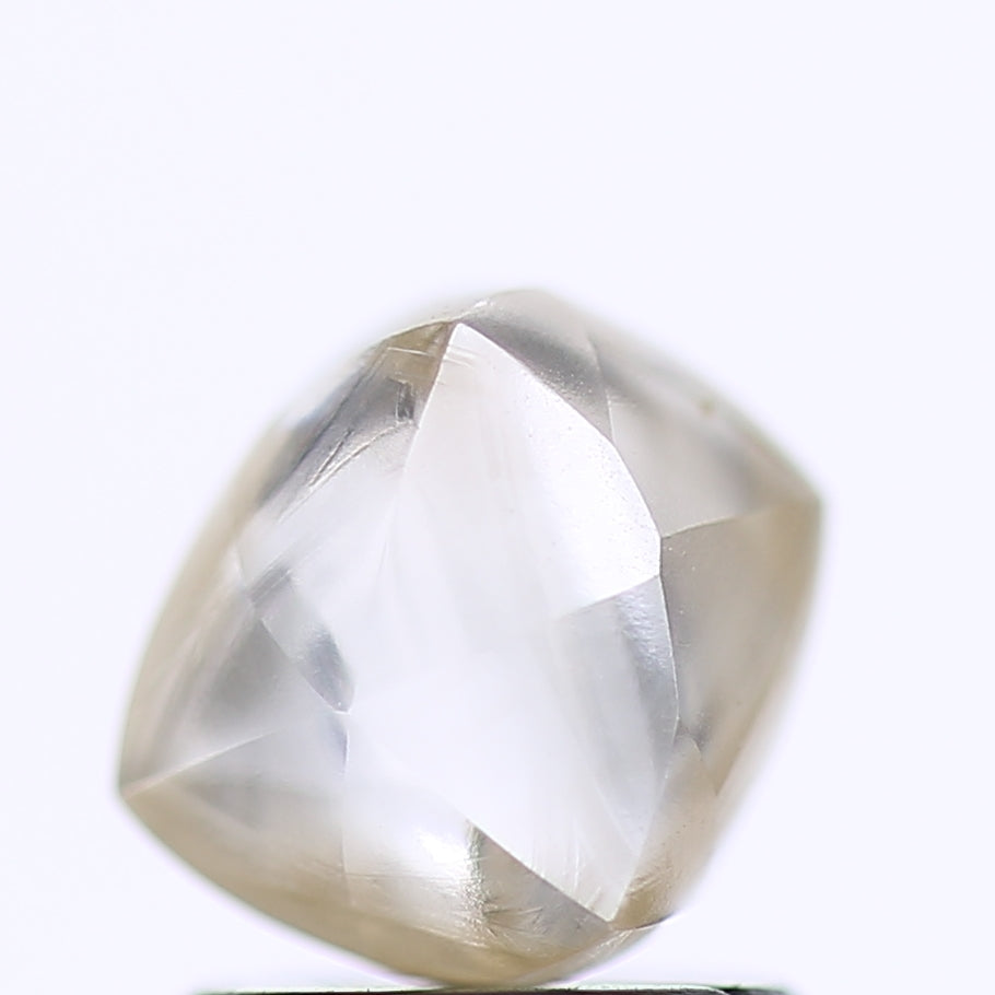 1.91 Carat Natural Clear Light Brown Rough Diamond 7 MM