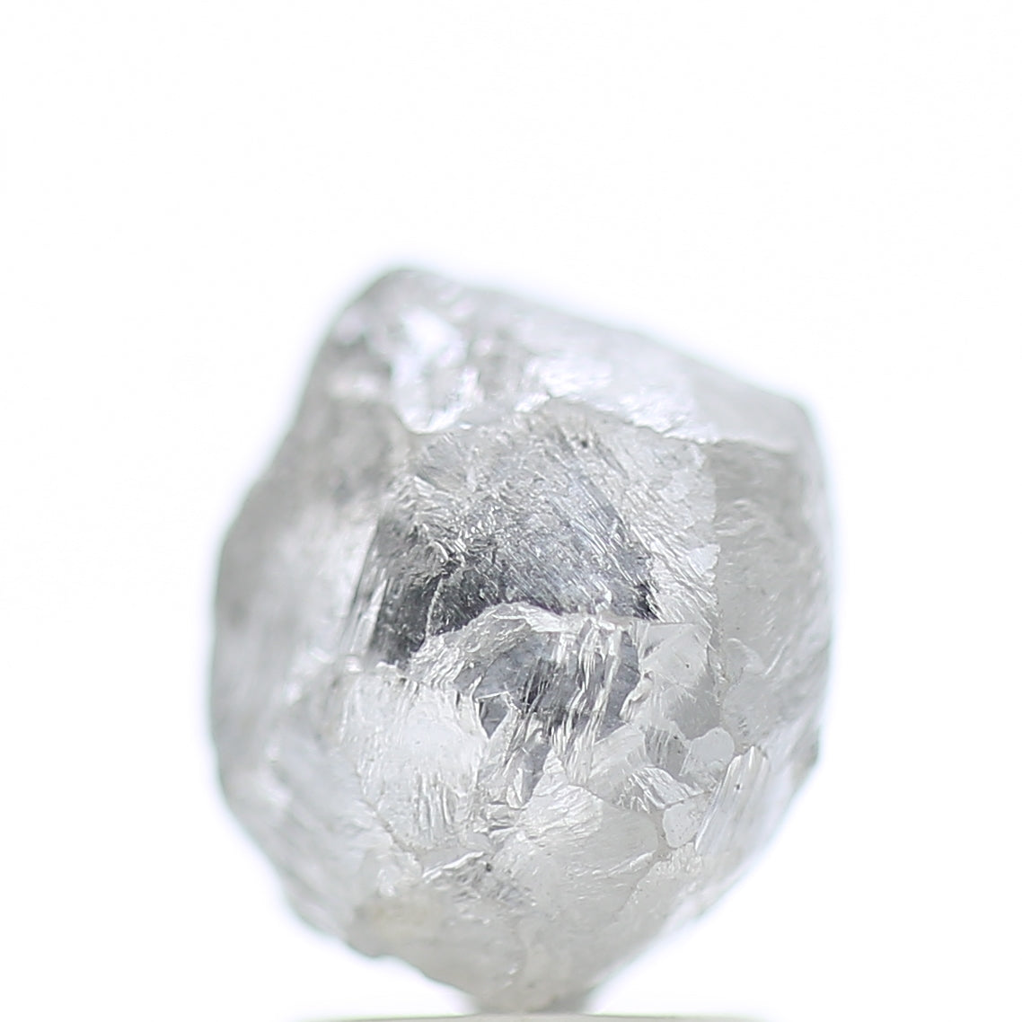 3.40 Carat Natural Fancy Grey Icy Rough Diamond