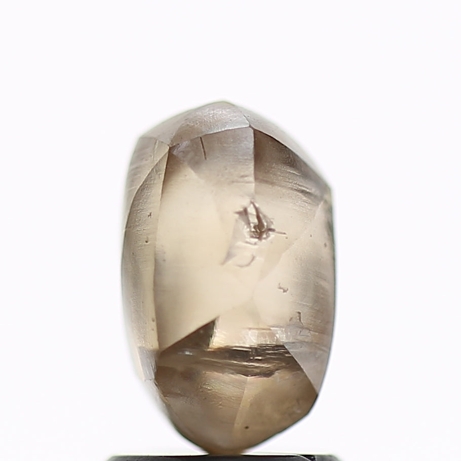 2.45 Carat Natural Fancy Champagne Brown Rough Diamond 8.56 MM