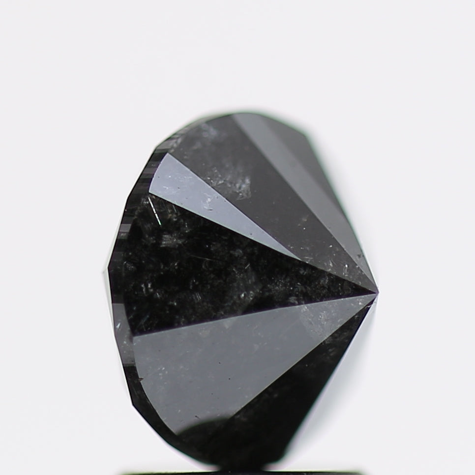 2.41 Carat Fancy Black Round Brilliant Diamond GIA Certified