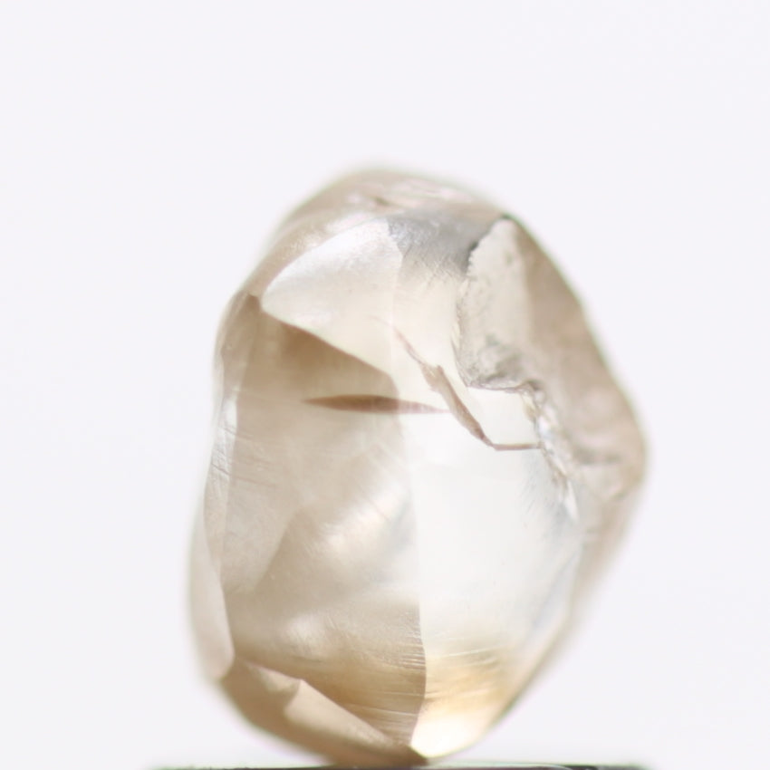 1.25 Carat Fancy Champagne Brown Diamonds Rough Natural 6.53 MM