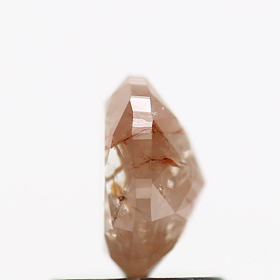 0.85 Carat Natural Rustic Oval Salt and Pepper Diamond 6.4 MM