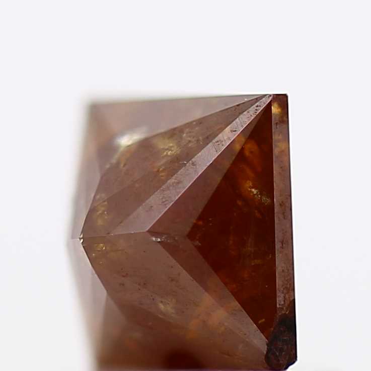 0.92 Carat 5.12 MM Natural Cognac Princess Salt and Pepper Diamond - Blackdiamond