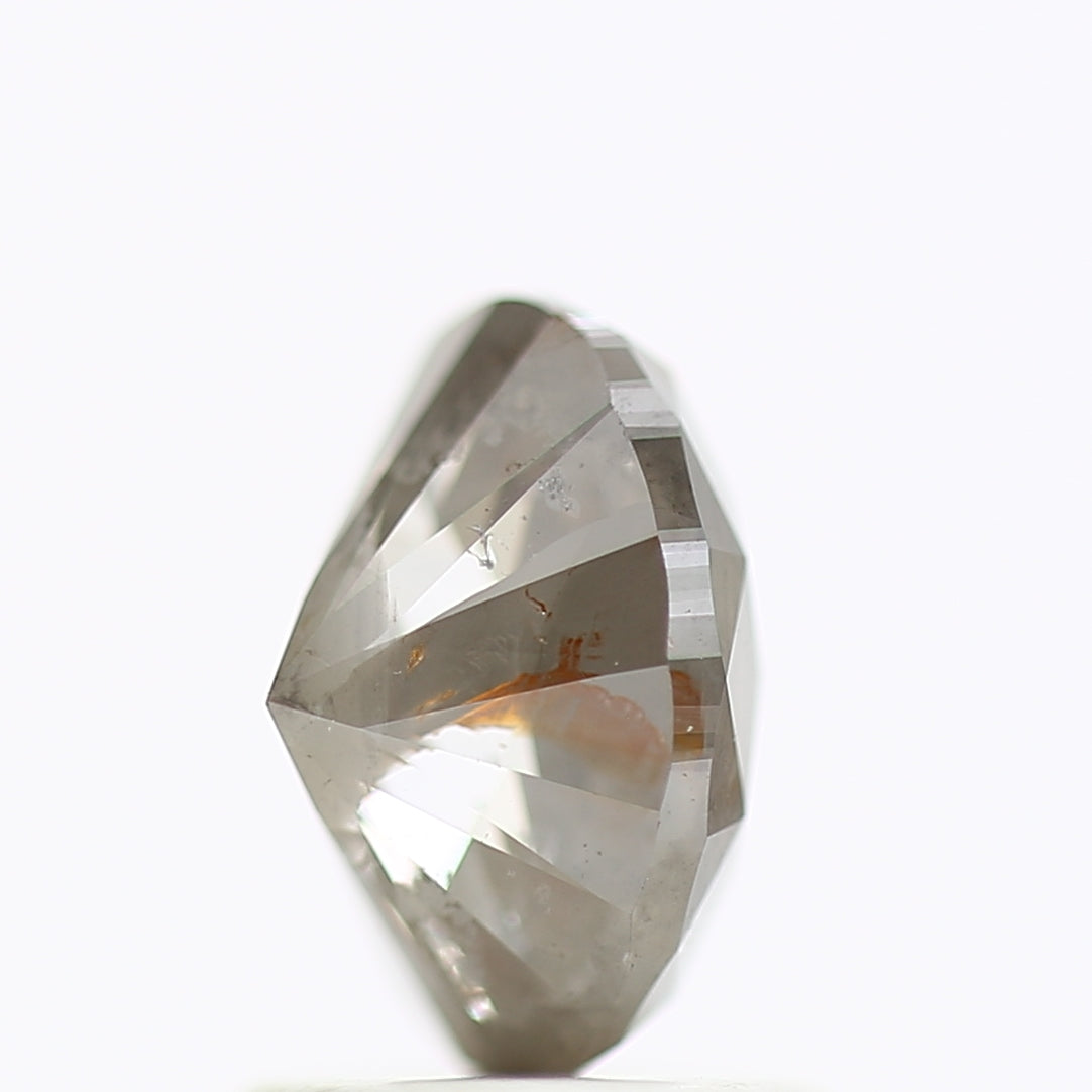 1.32 Carat Oval Gray Salt And Pepper Natural Diamond 7.44 MM