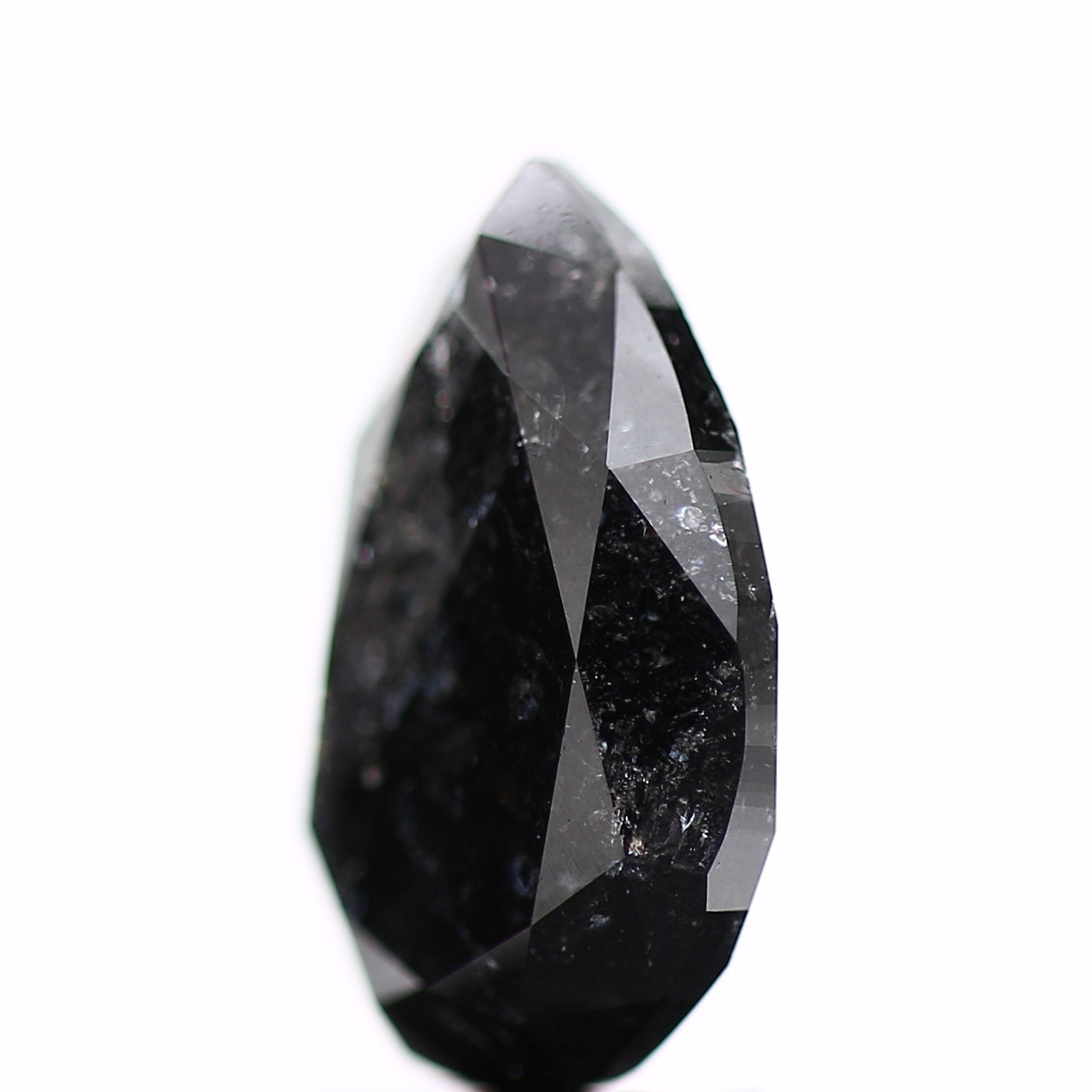 3.26 Carat Natural Pear Celestial Black Diamond For Design Ring