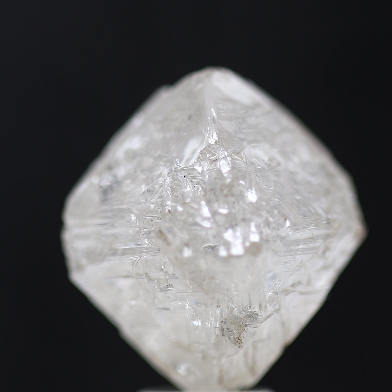 11 Carat Natural White Rough Diamond Octahedron Shape 11 MM